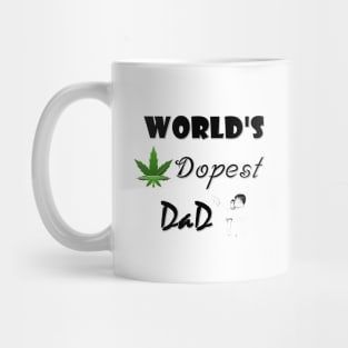 World s dopest dad shirt - dady and baby Mug